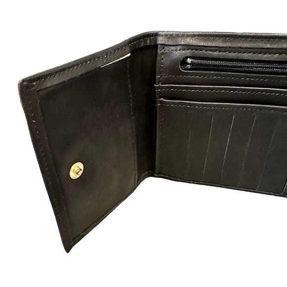 Rolfs Wallet Mens Cowhide Leather Billfold Classic Smooth Black - Picture 7 of 7